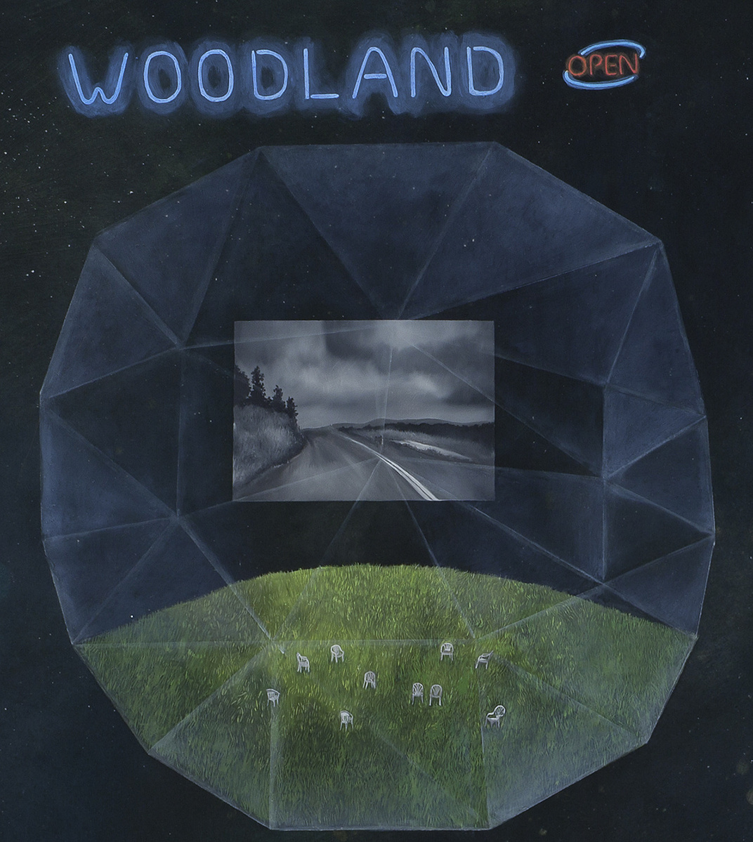 Outer Space Living Is Easy - Woodland Detail