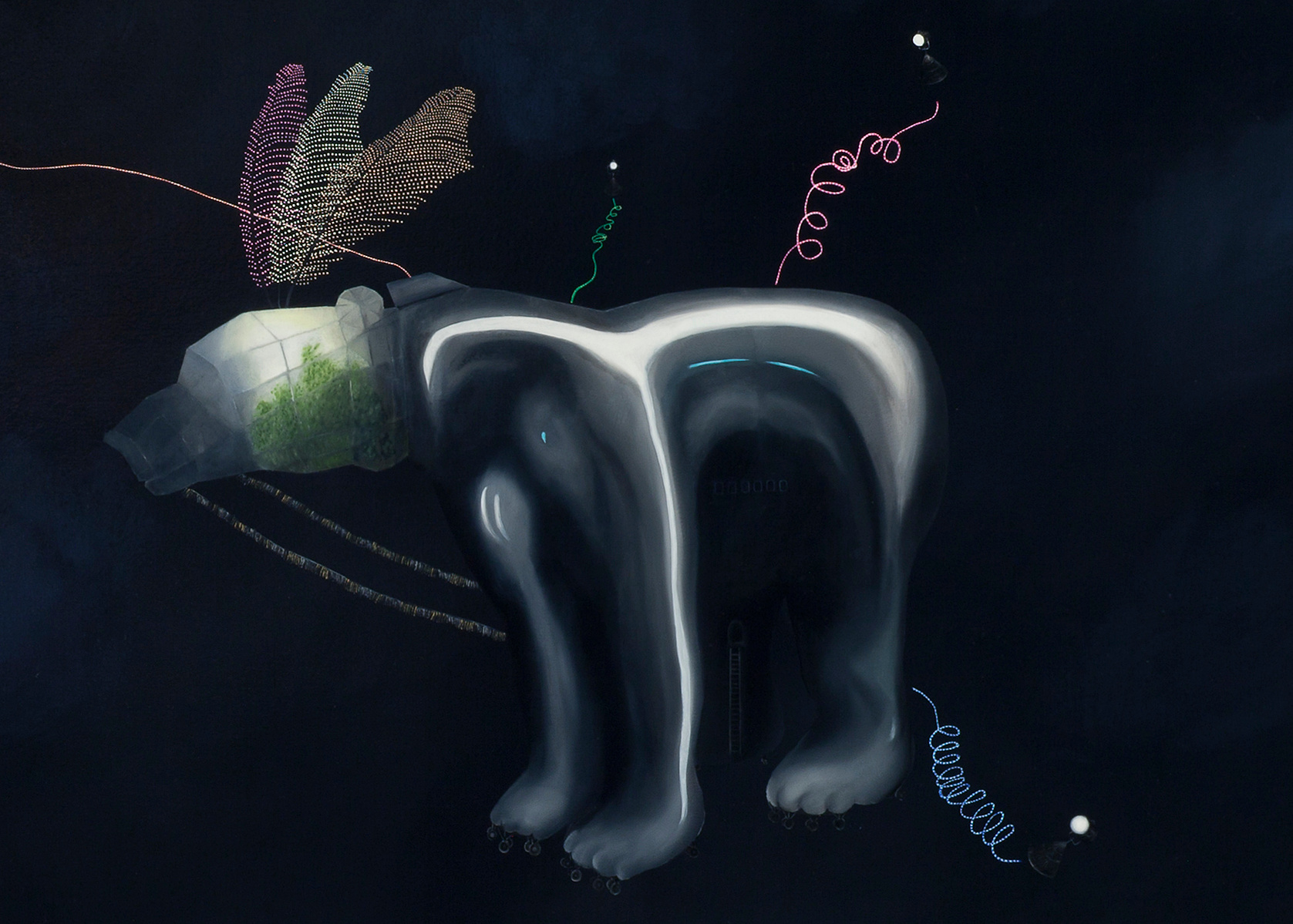 Outer Space Parade Floats - Bear Detail