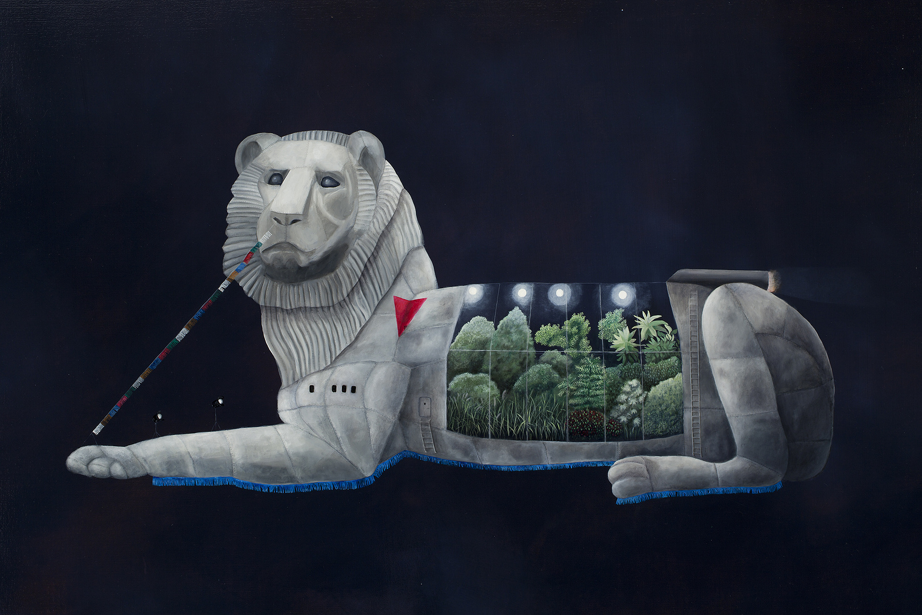 Outer Space Parade Floats - Lion Detail